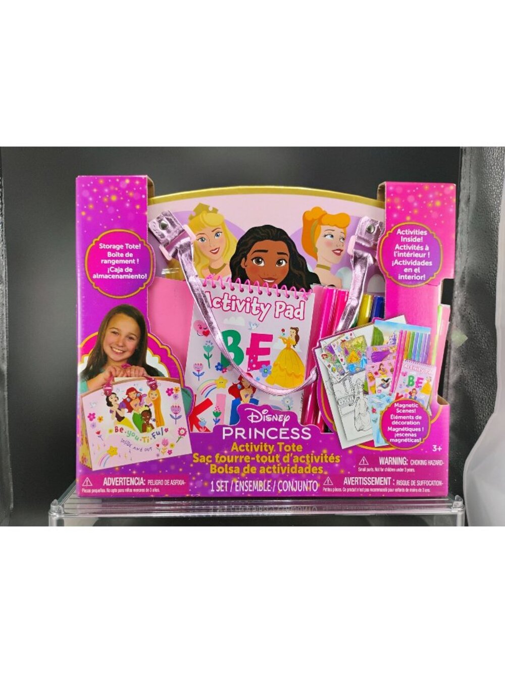 Disney Princess Activity Tote Set With Pad Stickers & Markers